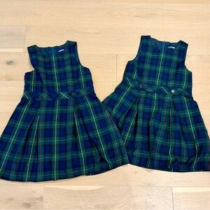 Land’s End plaid uniform jumpers size 12